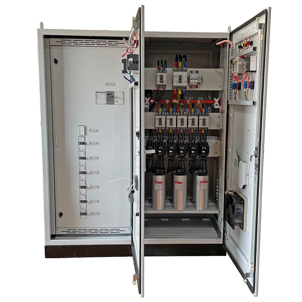 Mặt thiết bị Tủ điện phân phối tổng MSB 630A kết hợp tụ bù 180Kvar