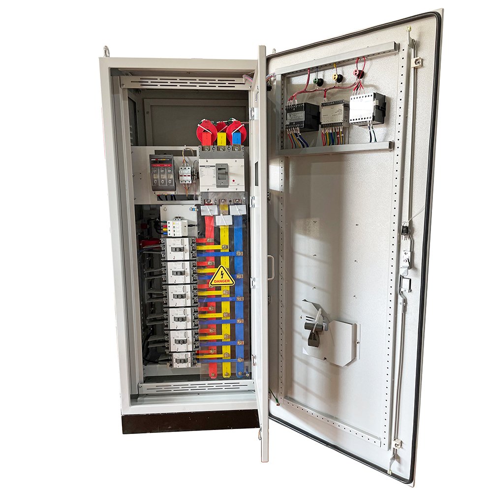 Mặt trong Tủ điện phân phối tổng MSB 630A kết hợp tụ bù 180Kvar