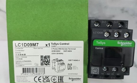 LC1D09M7 giá tốt 2026 – Contactor 9A coil 220V chính hãng, có sẵn